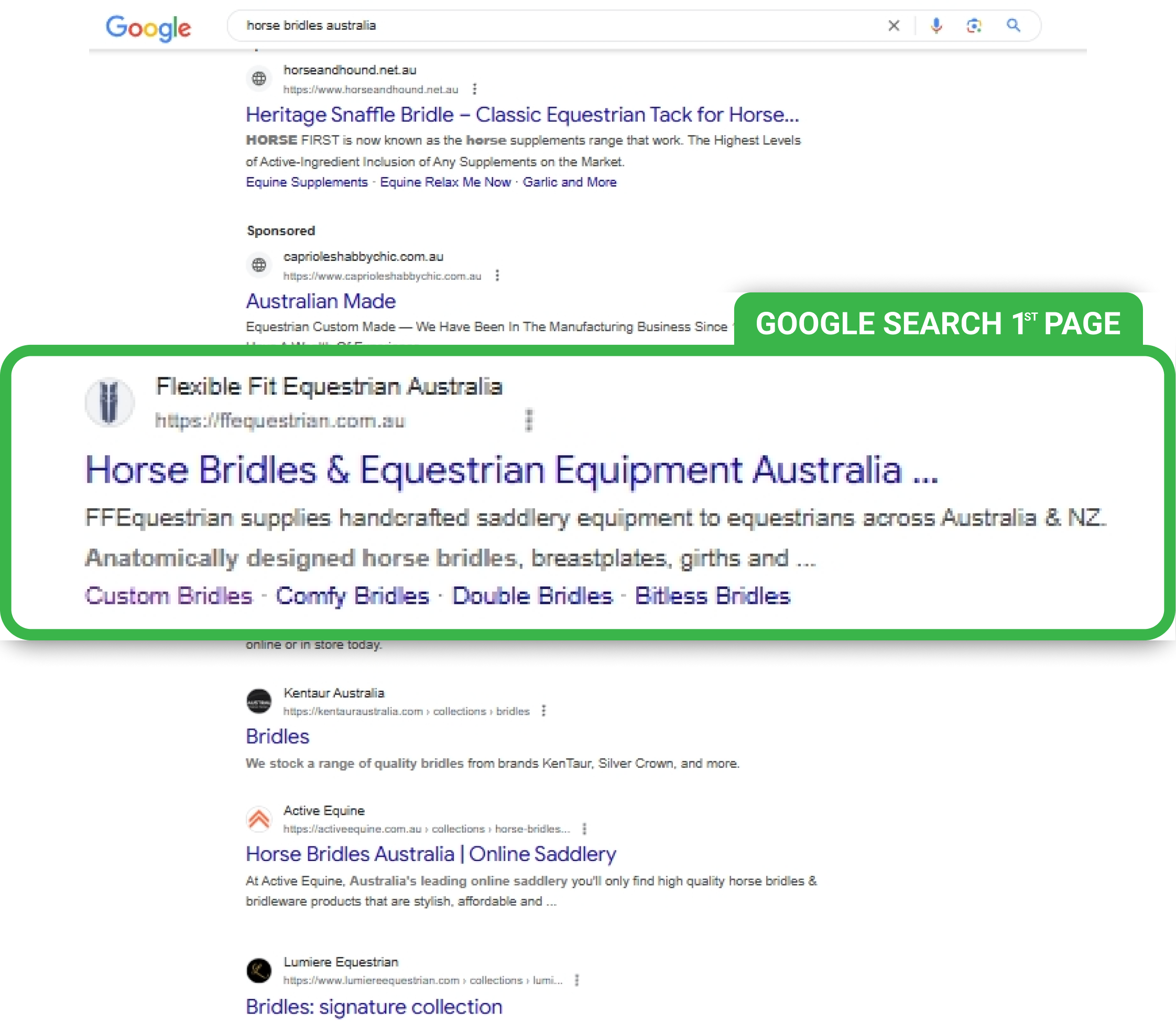 SEO Service – Flexible Fit Equestrian Australia